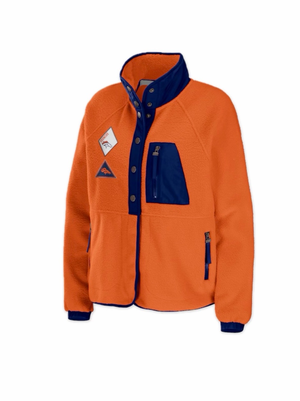 Women's WEAR by Erin Andrews NFL Licensed Denver Broncos Fleece Full-Snap Jacket
